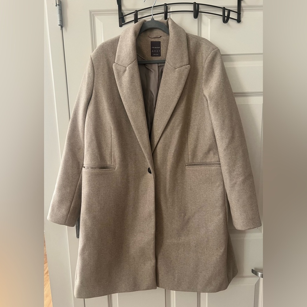 Primark Classic Beige Pea Coat